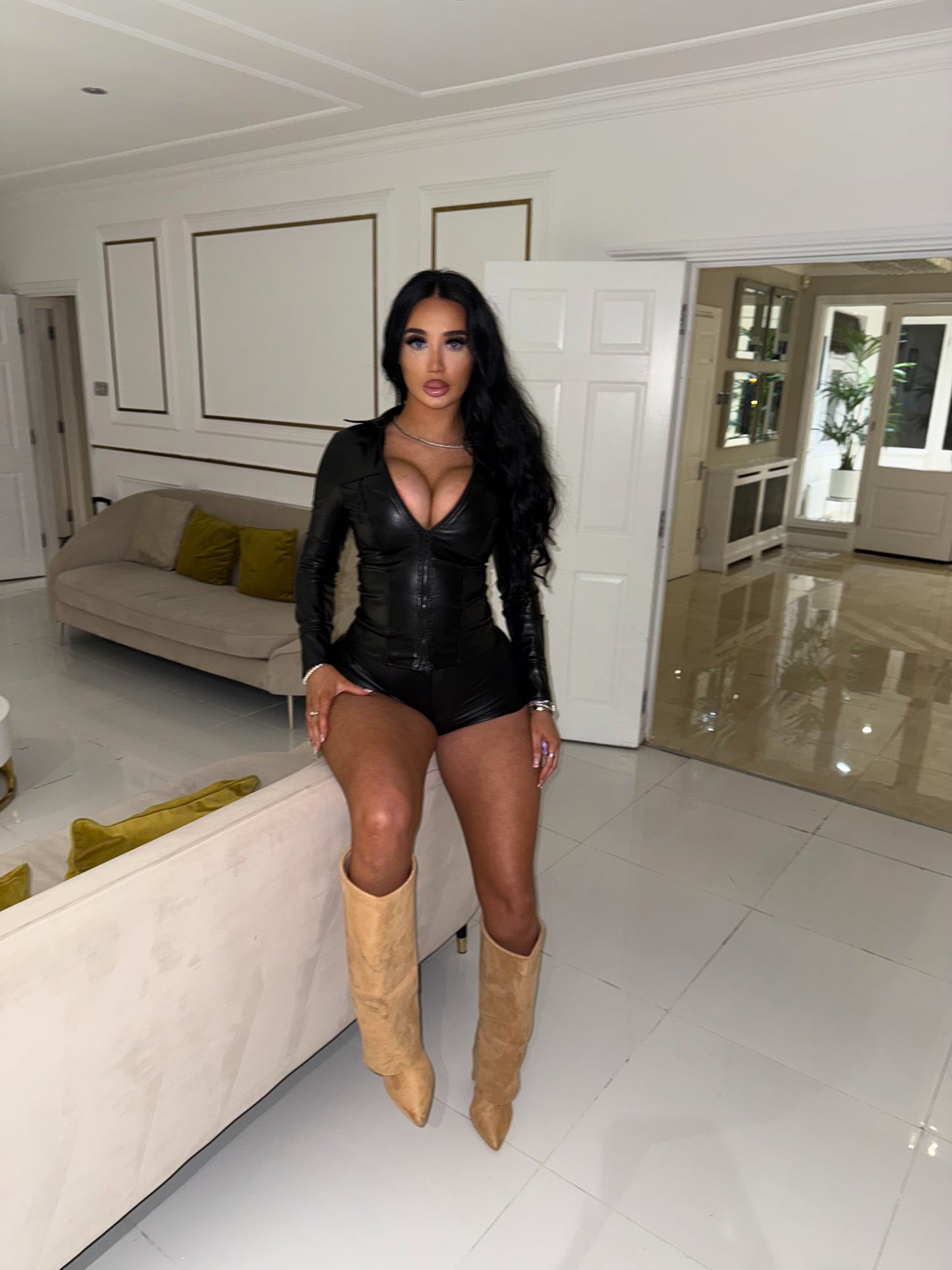 KY leather racer jacket