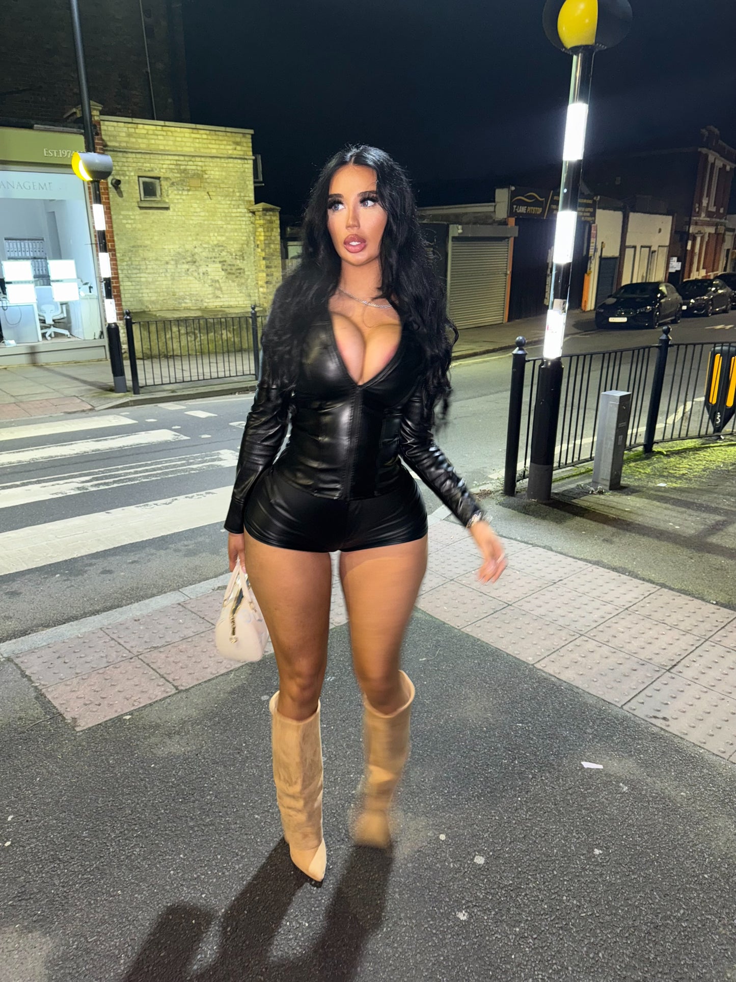 KY leather racer jacket