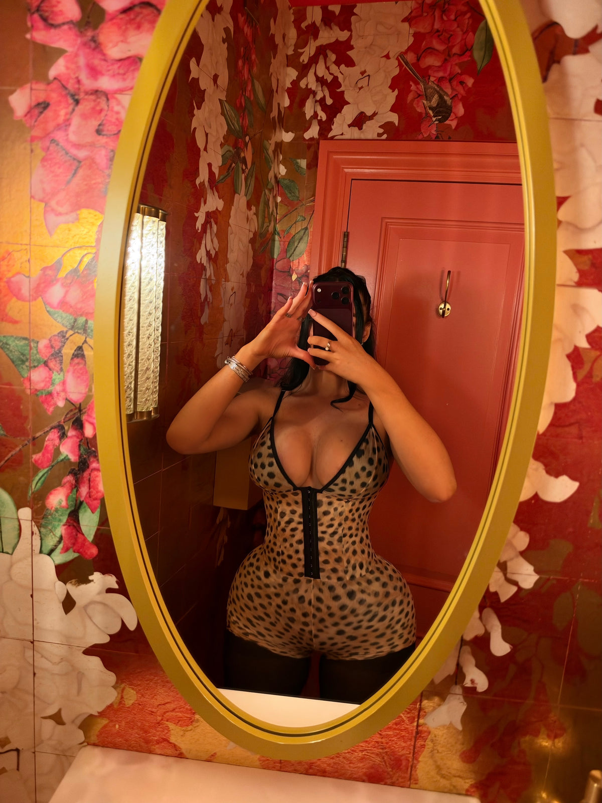 Playing for keeps corset leopard print Playsuit